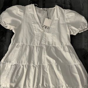White baby doll dress
